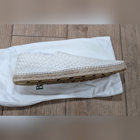 $1295 Mens BOTTEGA VENETA Intrecciato Leather Espadrilles White 45 US 12 - Picture 10 of 10